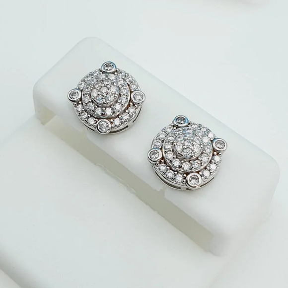 925 Sterling Silver Cubic Zirconia Earrings, U19254780 - Picture 11 of 11